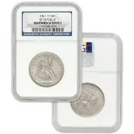1861 O Seated Half Dollar SS Republic Shipwreck Recovery - NGC