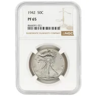 1942 Walking Liberty Half Dollar - NGC PF65