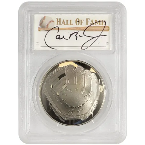 2014 P Baseball Hall of Fame Proof Dollar - PCGS PR70 Cal Ripkin Jr. Hand-Singed
