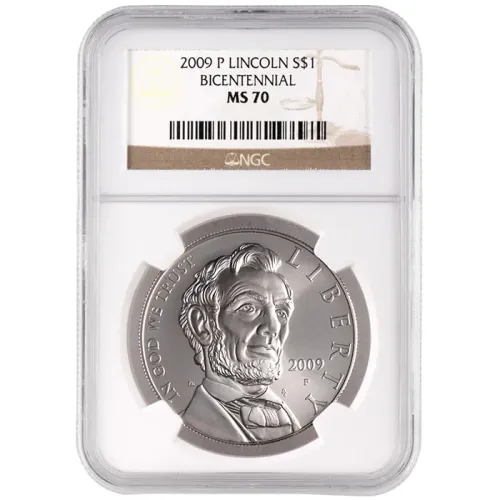 2009 Abraham Lincoln Uncirculated Dollar - NGC MS 70
