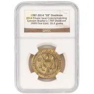 2014 EB Doubloon Commemorative Gold Medallion - NGC Holdered