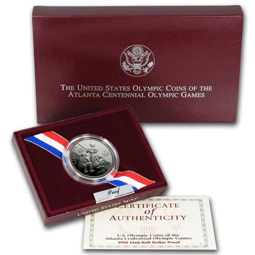 1995 Olympic Baseball Proof Clad Half Dollar