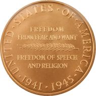 1993 World War II Commemorative Coin And Victory Medal