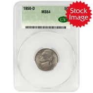1964 D Jefferson Nickel - CAC MS64