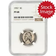 1957 Jefferson Nickel - NGC PF68