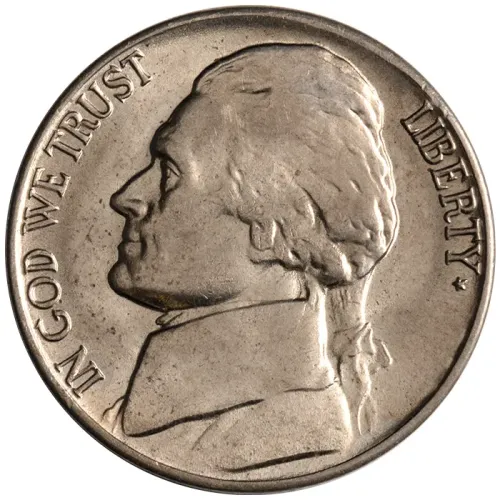 1942 P Jefferson Nickel Type 2 - Brilliant Uncirculated