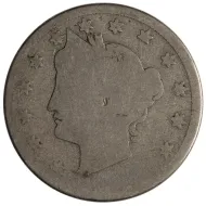 1883 Liberty Nickel w/ Cents - About Good