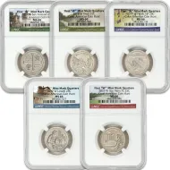 2019 W America the Beautiful Quarter Set - NGC MS66