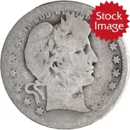 1914 S Barber Quarter - AG (About Good)