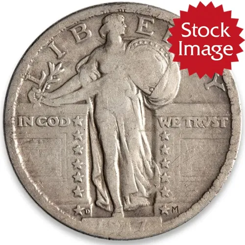 1927 S Standing Liberty Quarter - Very Good