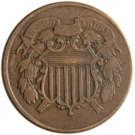 1866 2 Cent - Fine