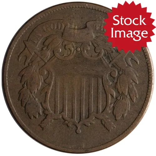 1868 2 Cent - Very Good