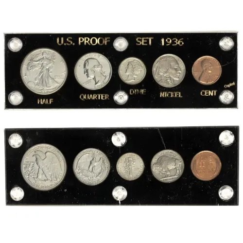 1936 United States Proof Set in Capital Plastic