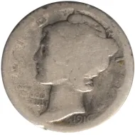 1916 D Mercury Dime - F2 (Fair)