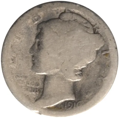 1916 D Mercury Dime - F2 (Fair)