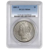 1881 S Morgan Dollar - PCGS MS66