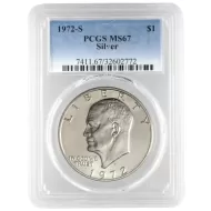 1972 S Eisenhower Dollar - PCGS MS67 Silver