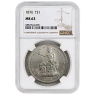 1876 Trade Dollar - NGC MS63