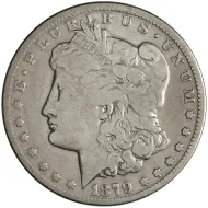 1879 CC Morgan Dollar Caped - Very Good Details Cleaned