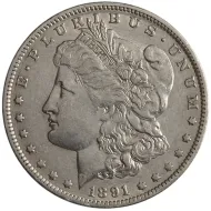 1891 O Morgan Dollar Vam 1A4 - Extra Fine Details Cleaned