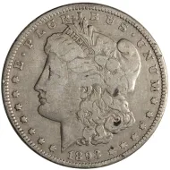 1893 Morgan Dollar - Fine Details Cleaned & Rim Damage