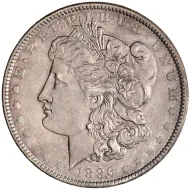 1886 O Morgan Dollar - Almost Uncirculated