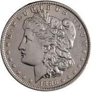 1886 O Morgan Dollar -  Almost Uncirculated Details Polished