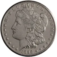 1898 S Morgan Dollar -  Almost Uncirculated