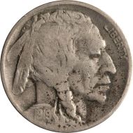 1919 D Buffalo Nickel - F (Fine) Details - Corrosion