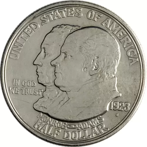 1923 S Monroe Doctrine Centennial Half Dollar - AU (Almost Uncirculated) Details Polished