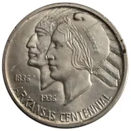 1936 S Arkansas Centennial Half Dollar - Almost Uncirculated Details - Scratched