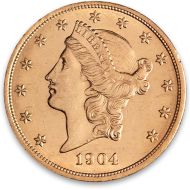 1904 $20 Liberty Gold Double Eagle - BU (Brilliant Uncirculated)