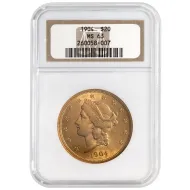 1904 $20 Liberty Gold Double Eagle - NGC MS63 - 007