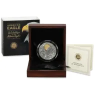 2022 Ghana 10 Cedis 2oz Silver - Wildlife in the Moonlight - American Eagle