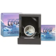 2023 Niue $1 Silver - Captain Cook First Crossing of the Antarctic Circle